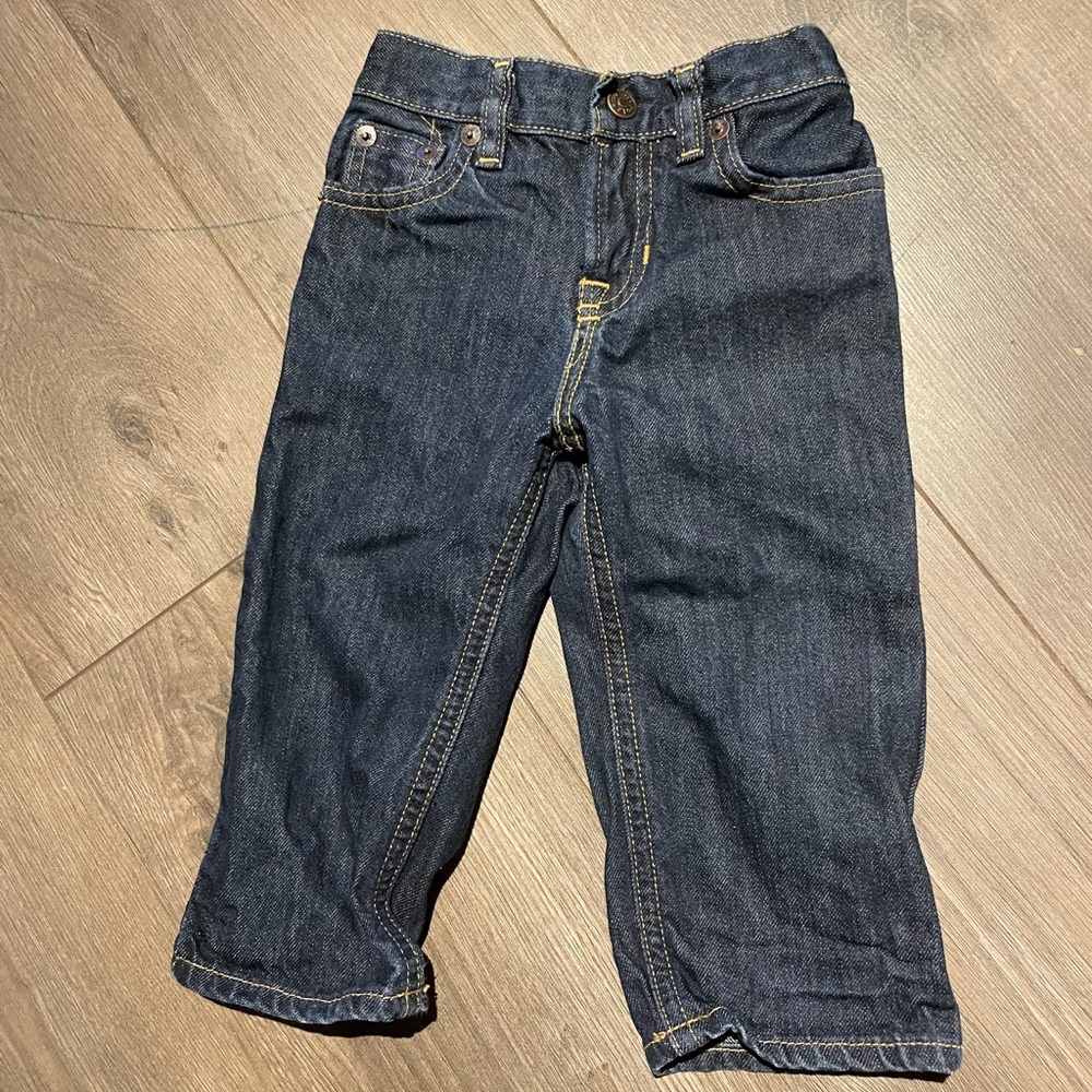 Kids polo denim pants